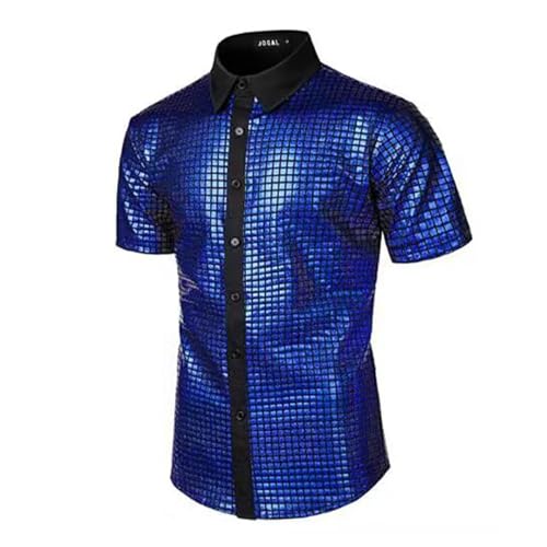 Glitzer Hemd Herren Kostüm Glitzerhemd Stilvolle Kurzarm Karneval Mottopartys Silvester Partys Fasching Kostümveranstaltungen Metallic Regular Fit Disco Glänzende Freizeithemd Hochzeit Shirt Party Glitzer Hemd Herren Kostüm Glitzerhemd Stilvolle Kurzarm Karneval Mottopartys Silvester Partys Fasching Kostümveranstaltungen Metallic Regular Fit Disco Glänzende Freizeithemd Hochzeit Shirt Party von Mfhmom