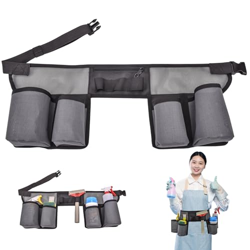 Mgonwl Fensterreinigungsgürtel mit 4 Taschen, Einstellbarer Werkzeugbeutel Haushaltszubehör Nylon Mesh Werkzeuggürtel Tragbare Gartengürtel -Bausosenreinigung Mgonwl Fensterreinigungsgürtel mit 4 Taschen, Einstellbarer Werkzeugbeutel Haushaltszubehör Nylon Mesh Werkzeuggürtel Tragbare Gartengürtel -Bausosenreinigung von Mgonwl