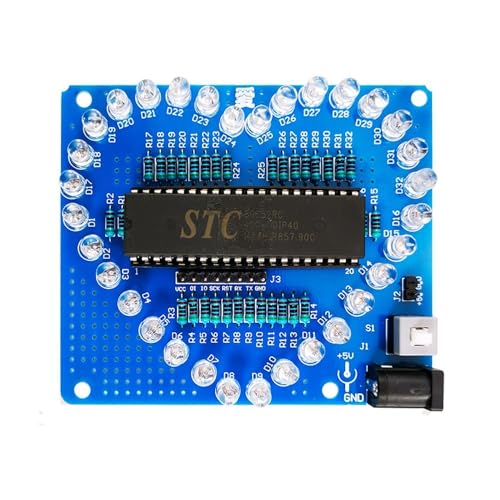 DIY Bausatz Herzform Atmende Lampe Bausatz, LED Elektronik Modul in Herzform, Elektronischer DIY Schaltungssatz, Einzelchip Mikrocomputer für Lötübungen DIY Bausatz Herzform Atmende Lampe Bausatz, LED Elektronik Modul in Herzform, Elektronischer DIY Schaltungssatz, Einzelchip Mikrocomputer für Lötübungen von MiOYOOW