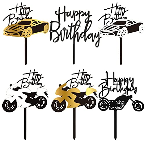 MiaLover 11 Stück Geburtstag Tortenstecker Happy Birthday Cake Topper Motorrad Auto Tortenaufsatz Acryl Kuchen Topper Tortendekoration für Männer Jungen Geburtstagsfeier Partys MiaLover 11 Stück Geburtstag Tortenstecker Happy Birthday Cake Topper Motorrad Auto Tortenaufsatz Acryl Kuchen Topper Tortendekoration für Männer Jungen Geburtstagsfeier Partys von MiaLover