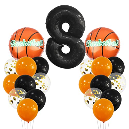 MiaLover Großes Basketball Luftballon Geburtstag Dekorationen 8 Jahr Kindergeburtstag Deko Zahl 8 Ballon FolienBallon Orange Schwarz Ballon für Kinder Basketball Themenfeier Party Geburtstagsdeko MiaLover Großes Basketball Luftballon Geburtstag Dekorationen 8 Jahr Kindergeburtstag Deko Zahl 8 Ballon FolienBallon Orange Schwarz Ballon für Kinder Basketball Themenfeier Party Geburtstagsdeko von MiaLover