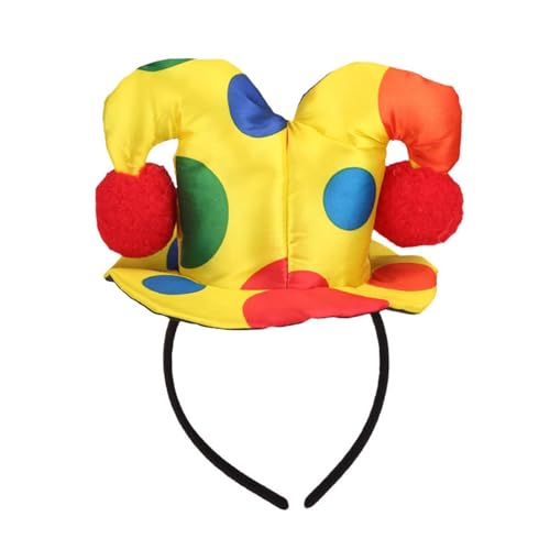 Halloween Clown Kostüm Clown Stirnband Minirock Fliege Für Party Karneval Rollenspiel Clown Kostüm Set Clown Kostüm Set Damen von Miaelle