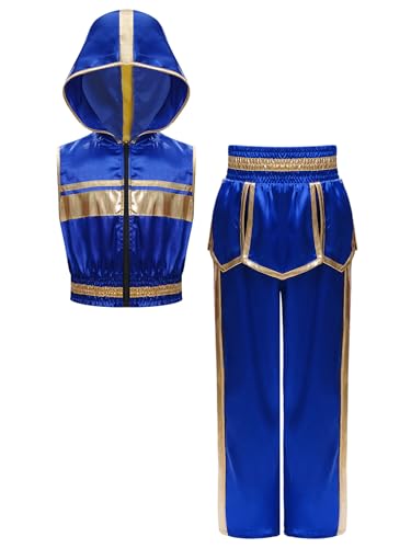 Miaeowve Kickboxen Trainingsanzug Kinder Jungen Hoodie Thaiboxen Shirt Mit Lang Satinhose Kampfsporthose MMA Workout Set Blau 158-164 Miaeowve Kickboxen Trainingsanzug Kinder Jungen Hoodie Thaiboxen Shirt Mit Lang Satinhose Kampfsporthose MMA Workout Set Blau 158-164 von Miaeowve