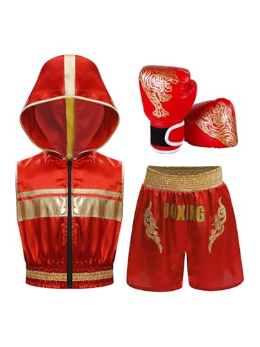 Miaeowve Kinder Junge MMA Anzug Hoodie Sportshirt Mit Shorts Sparring Handschuhe Kickboxer Kostüm Kampfsport Trainingsanzug Rot 170 Miaeowve Kinder Junge MMA Anzug Hoodie Sportshirt Mit Shorts Sparring Handschuhe Kickboxer Kostüm Kampfsport Trainingsanzug Rot 170 von Miaeowve