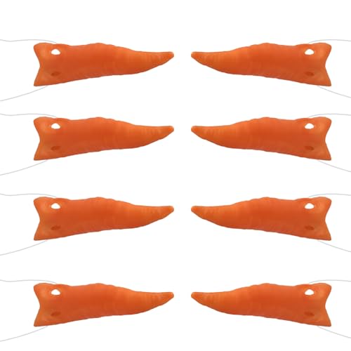 Miaija 8 Stück Karottennase DIY Weihnachten Schneemann Nase Orange Karotte Nase Schneemann Dressing Prop Karneval Zubehör für Weihnachten Party Miaija 8 Stück Karottennase DIY Weihnachten Schneemann Nase Orange Karotte Nase Schneemann Dressing Prop Karneval Zubehör für Weihnachten Party von Miaija