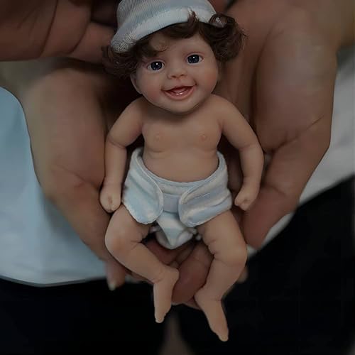 Miaio Newborn Baby Baby, a 7-inch Silicone, a Mini - real Newborn Silicone That suppresses The Body of Adults von Miaio