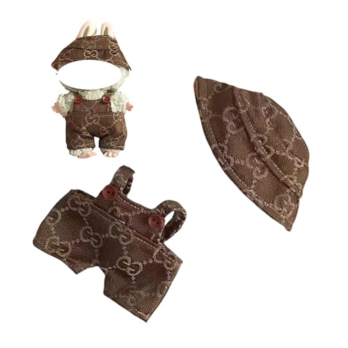 Kleidung für Labubu Puppen Zubehör, Stilvolles Kawaii Outfit Set 2 Stück Geeignet für 15cm 17cm Labubu Puppe, Puppenkleidungsset Ersatz Kleidung für Labubu Puppen Zubehör, Stilvolles Kawaii Outfit Set 2 Stück Geeignet für 15cm 17cm Labubu Puppe, Puppenkleidungsset Ersatz von Miaoyak