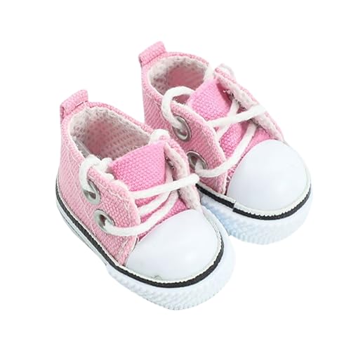 Miaoyak Puppenkleidungsschuhe, kompatibel mit 15 cm und 17 cm Puppen (keine Puppe im Lieferumfang enthalten), niedliche Kawaii-Mode-Schuhe, geeignet für La Accessoires, Verkleidungen, Hüte, Kleidung von Miaoyak