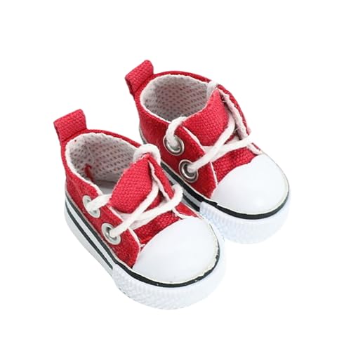 Miaoyak Puppenkleidungsschuhe, kompatibel mit 15 cm und 17 cm Puppen (keine Puppe im Lieferumfang enthalten), niedliche Kawaii-Mode-Schuhe, geeignet für La Accessoires, Verkleidungen, Hüte, Kleidung von Miaoyak