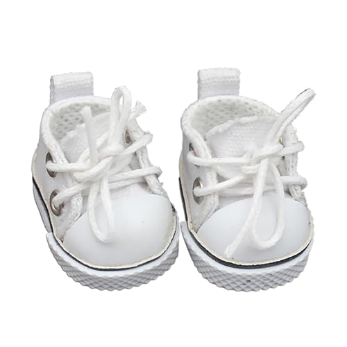 Miaoyak Puppenkleidungsschuhe, kompatibel mit 15 cm und 17 cm Puppen (keine Puppe im Lieferumfang enthalten), niedliche Kawaii-Mode-Schuhe, geeignet für La Accessoires, Verkleidungen, Hüte, Kleidung von Miaoyak