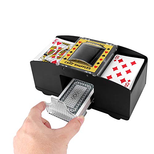 Miawtro Kartenmischmaschine, Kartenmischmaschine Elektrische 2 Decks, Batteriebetriebene Kartenmischer, Karten Mischgerät Für Zuhause & Turnier Für UNO Blackjack Texas Hold'em Canasta Miawtro Kartenmischmaschine, Kartenmischmaschine Elektrische 2 Decks, Batteriebetriebene Kartenmischer, Karten Mischgerät Für Zuhause & Turnier Für UNO Blackjack Texas Hold'em Canasta von Miawtro