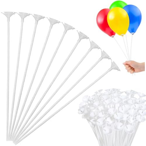 Luftballons Plastikstäbe, Pack of 50 Wiederverwendbar Ballonstäbe Stäbe Halter für Balloon, Ballon Tassen Stangen, Ballonstangen, für Dekoration Geburtstag Party, Hochzeits Luftballons Plastikstäbe, Pack of 50 Wiederverwendbar Ballonstäbe Stäbe Halter für Balloon, Ballon Tassen Stangen, Ballonstangen, für Dekoration Geburtstag Party, Hochzeits von Miayical