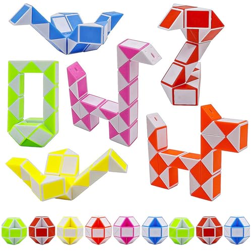 Miayical Magische Schlange, 9pc Mini-Schlange, Puzzle-Schlangenspielzeug, Geeignet für Kinder und Erwachsene, Perfekt für Kindergeburtstage, Partygeschenke und Ostergeschenke von Miayical