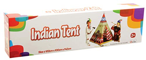 Indianerzelt Wigwam 100x100cm Micasa Tipi Kinderzelt Kunststoff Zelt für Kinder Spielzelt von Micasa