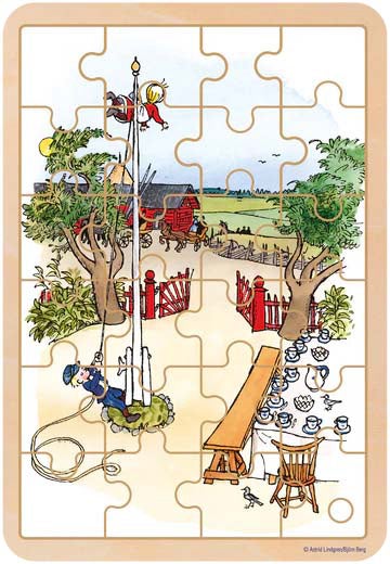 Barbo Toys Michel Aus Lönneberga Puzzle - Holz 24 Teile von Michel aus Lönneberga