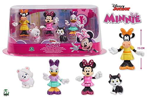 Disney Minnie Set mit 5 Figuren, 7,5 cm, mit Gelenken, 5 Figuren zum Sammeln, Spielzeug für Kinder ab 3 Jahren, GIOCHI PREZIOSI, MCN19 von Mickey Mouse