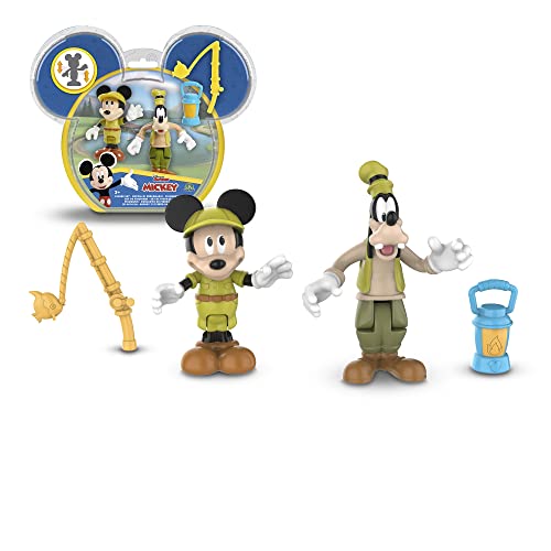 Giochi Preziosi Mickey, 2 bewegliche Figuren, 7,5 cm, mit Zubehör, Thema Camping, Spielzeug für Kinder ab 3 Jahren, Mcc043 Giochi Preziosi Mickey, 2 bewegliche Figuren, 7,5 cm, mit Zubehör, Thema Camping, Spielzeug für Kinder ab 3 Jahren, Mcc043 von Giochi Preziosi