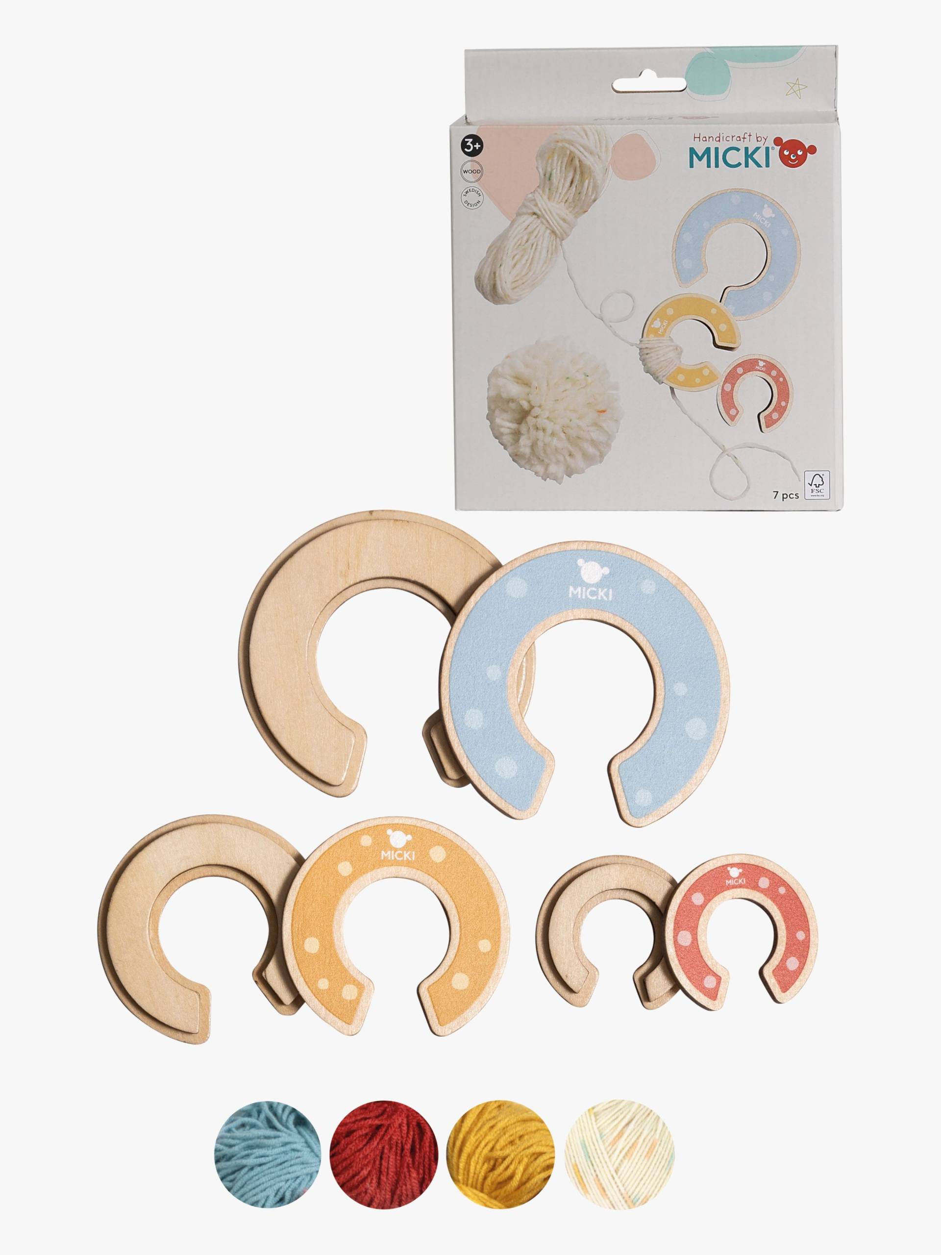 Micki Bommel 3er-Pack Aus Holz von Micki