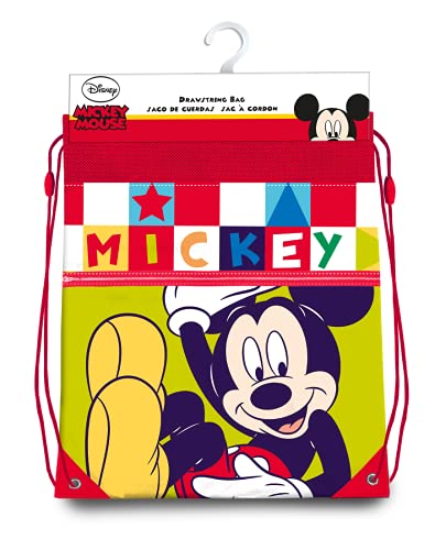 Micky Maus Unisex Kinder Turnbeutel, Mehrfarbig (Mehrfarbig), 42 cm von Mickey Mouse