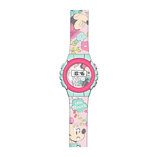Micky & Minnie Unisex Kinder Digital Automatik Uhr mit Kunststoff Armband KL86095 von Kids Licensing
