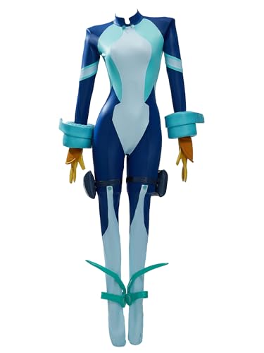 Micotaku My Hero Academia Nejire Hado Damen Cosplay Anzug Kostüm, grün / blau, S von Micotaku