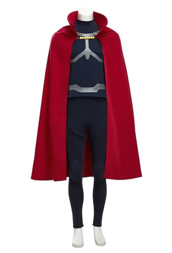 Micotaku My Hero Academia Staffel 6 Herren Tomura Shigaraki Cosplay Kostüm Set mit Umhang, Schwarz und Rot, M Micotaku My Hero Academia Staffel 6 Herren Tomura Shigaraki Cosplay Kostüm Set mit Umhang, Schwarz und Rot, M von Micotaku