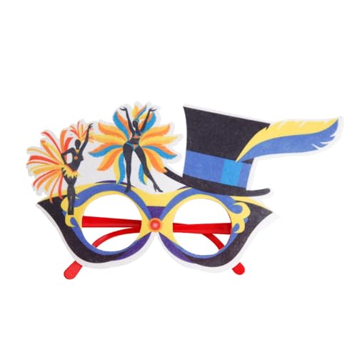 1/n Stück Lustige Party Brillen-Foto Requisiten Maskerade Masken Kostüm Dekoration für Kinder Erwachsene Halloween Karneval Fasching Ball Geburtstag Mexikanischen Hawaiian Party (Mehrfarbig #26) von Micozy
