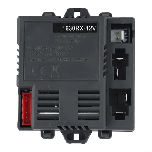 Micpointik JR1630RX-12V Empfänger für Kinderfahrzeug mit 2.4G Fernbedienung ABS Material 7-Pin Steuerbox für Elektroauto Spielzeugauto 12V(Empfänger) von Micpointik