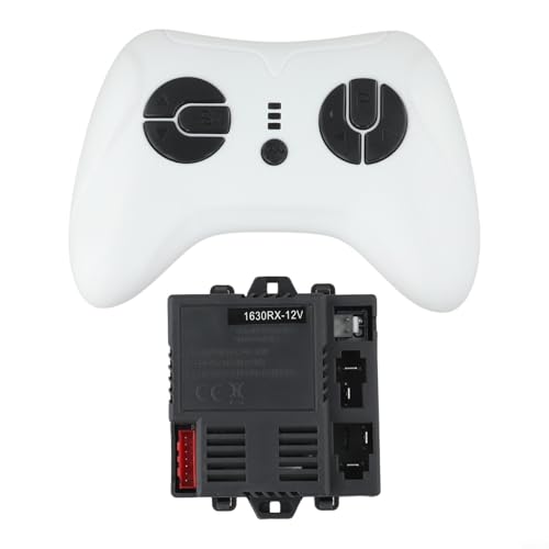 Micpointik JR1630RX-12V Empfänger für Kinderfahrzeug mit 2.4G Fernbedienung ABS Material 7-Pin Steuerbox für Elektroauto Spielzeugauto 12V(komplettes Set) von Micpointik