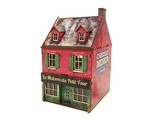 WW2 Normandy Cafe PREPAINTED [28mm/1:56] von Micro Art Studio