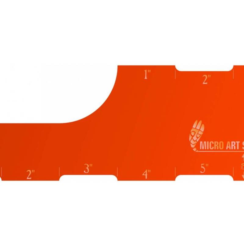 'Move Template 6 inch Orange' von Micro Art Studios
