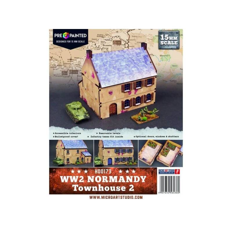 'WW2 Normandy Townhouse 2 PREPAINTED' von Micro Art Studios