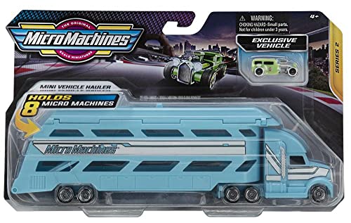 Micro Machines Starter Pack, Lastwagen Blau - Enthält 1 Mini Hauler & 1 Exklusivfahrzeug - Spielzeugautosammlung Micro Machines Starter Pack, Lastwagen Blau - Enthält 1 Mini Hauler & 1 Exklusivfahrzeug - Spielzeugautosammlung von Micro Machines