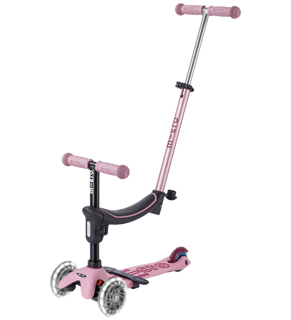 Micro Tretroller - Mini2grow Deluxe Magic LED 2.0 - Dusty Rose - Micro - One Size - Tretroller Micro Tretroller - Mini2grow Deluxe Magic LED 2.0 - Dusty Rose - Micro - One Size - Tretroller von Micro