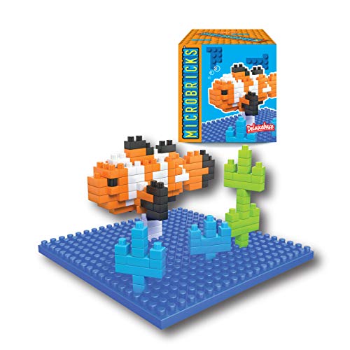 Microbricks - Clownfisch von Deluxebase. Mini Block Ozean 3D-Puzzle für Kinder. von Deluxebase