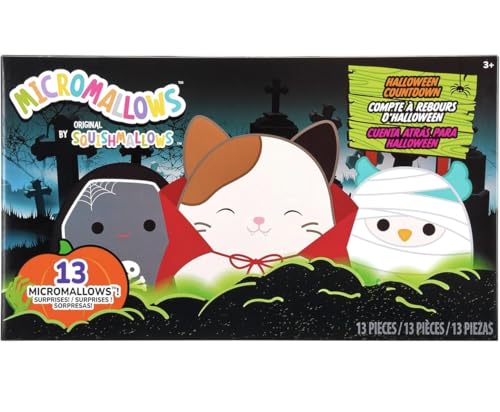 Micromallows Squishmallows Original Halloween Countdown Kalender 13er Pack Plüsch von Micromallows
