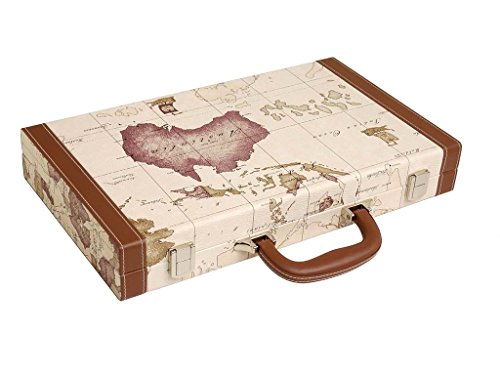 Middleton Games Luxus-Backgammon-Set auf Weltkarte, 15 Zoll - Weiß Middleton Games Luxus-Backgammon-Set auf Weltkarte, 15 Zoll - Weiß von Middleton Games
