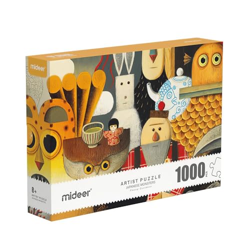 Mideer Künstlerpuzzle Geschenk Box Japanische Monster 1000 Teile 12+ von Mideer