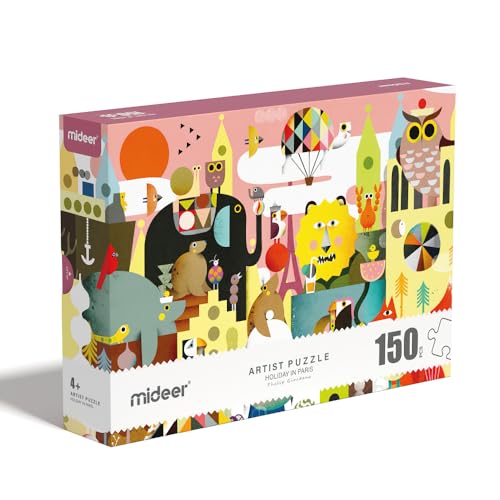 Mideer Künstlerpuzzle Geschenk Box Urlaub in Paris Puzzle - 150 Teile 4+ von Mideer