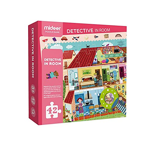 Mideer MD3008 Room Detective Puzzle, Mehrfarbig, 26 x 25 x 5 cm von Mideer