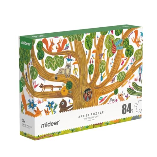 Mideer Puzzles für Kinder ab 3 Jahren, Artist Puzzle für Kinder, Lernspiele vor der Schule, Lernspiele für Kleinkinder, Lernspielzeug für Jungen und Mädchen, The Tree of Life 84P von Mideer