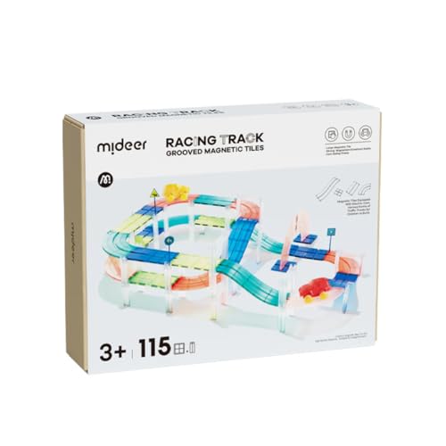 Rennstrecke, farbiges Magnetbaukasten 115 St. von Mideer