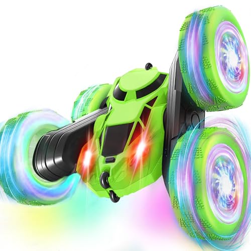 MidiVix Ferngesteuertes Auto, 360° drehbarer RC Crawler mit Scheinwerfern Radlichtern, 4WD Off Road Drift RC Auto Spielzeug Geschenke für Jungen 6-12 Grün MidiVix Ferngesteuertes Auto, 360° drehbarer RC Crawler mit Scheinwerfern Radlichtern, 4WD Off Road Drift RC Auto Spielzeug Geschenke für Jungen 6-12 Grün von MidiVix
