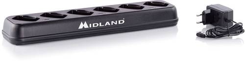 Midland Tischlader 6-fach Standlader für Business Radio BR02 / BR02 Pro C1295 von Midland