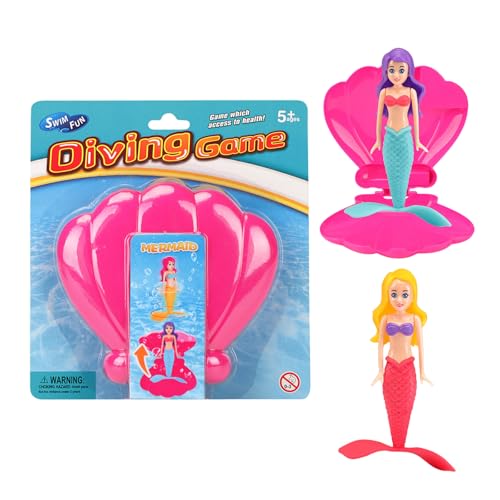 Meerjungfrau Pool Spielzeug, Meerjungfrau Pool Spielzeug Muschel, Pools Tauchen Spielzeug Set, Meerjungfrauen Badespielzeug (Style3) von Mienocol