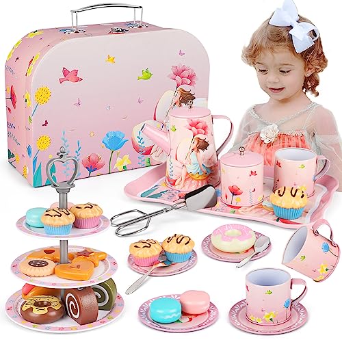 35 Teiliges Teeservice Kinder, Prinzessin Tee Set mit Nachtisch Kinderküche Zubehör Spielzeug, Kaffeeservice Rollenspiel Matschküche Puppengeschirr Geburtstags Geschenk für Kleine Mädchen 3-8 Jahre 35 Teiliges Teeservice Kinder, Prinzessin Tee Set mit Nachtisch Kinderküche Zubehör Spielzeug, Kaffeeservice Rollenspiel Matschküche Puppengeschirr Geburtstags Geschenk für Kleine Mädchen 3-8 Jahre von Mieryd