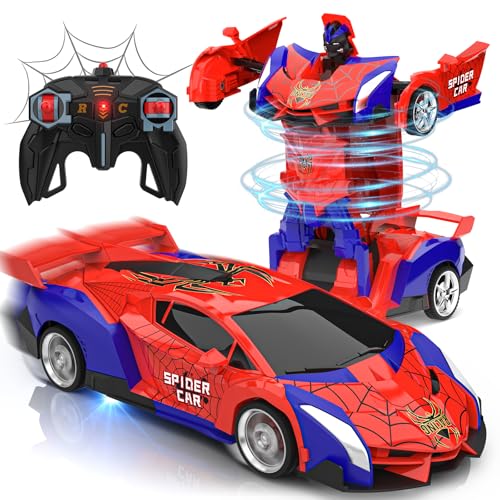 Ferngesteuertes Auto Spielzeug ab 3 4 5 6 7 8+ Jahre Junge Mädchen, 2.4GHz Transformation Roboter Spider RC Auto mit Fernbedienung, Weihnachten Geburtstags Geschenke Kinder Spiele ab 3-12 Jahren Ferngesteuertes Auto Spielzeug ab 3 4 5 6 7 8+ Jahre Junge Mädchen, 2.4GHz Transformation Roboter Spider RC Auto mit Fernbedienung, Weihnachten Geburtstags Geschenke Kinder Spiele ab 3-12 Jahren von Mieryd