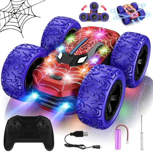 Ferngesteuertes Auto für jedes Terrain, 4 x 4, Auto, Stunt, ferngesteuert, 360 ° drehbar, mit Lichtern, Spider, Spielzeug für Jungen und Mädchen, 8+ Jahre, Monstertruck, RC Cars, Geschenk, Ferngesteuertes Auto für jedes Terrain, 4 x 4, Auto, Stunt, ferngesteuert, 360 ° drehbar, mit Lichtern, Spider, Spielzeug für Jungen und Mädchen, 8+ Jahre, Monstertruck, RC Cars, Geschenk, von Mieryd