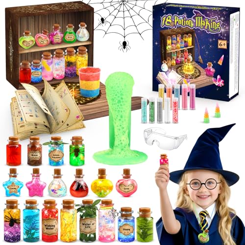 Mieryd Magischer Trank für Kinder, Geheimnisvolles Zauberset, Spielzeug mit 18 Phiolen, kreatives Freizeit-Set, Wissenschaftler, Lernspiele, Geburtstag, Geschenk, manuelle Aktivität, Basteln, Mädchen Mieryd Magischer Trank für Kinder, Geheimnisvolles Zauberset, Spielzeug mit 18 Phiolen, kreatives Freizeit-Set, Wissenschaftler, Lernspiele, Geburtstag, Geschenk, manuelle Aktivität, Basteln, Mädchen von Mieryd