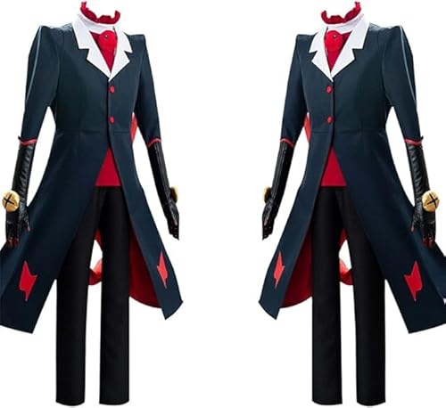 Mifeiwukawa Hazbin Hotel Cosplay Kostüm Blitzo/Alastor/Angel Dust Cosplay Outfits Komplettes Set Fancy Kostüm für Halloween Party (type4, l) von Mifeiwukawa